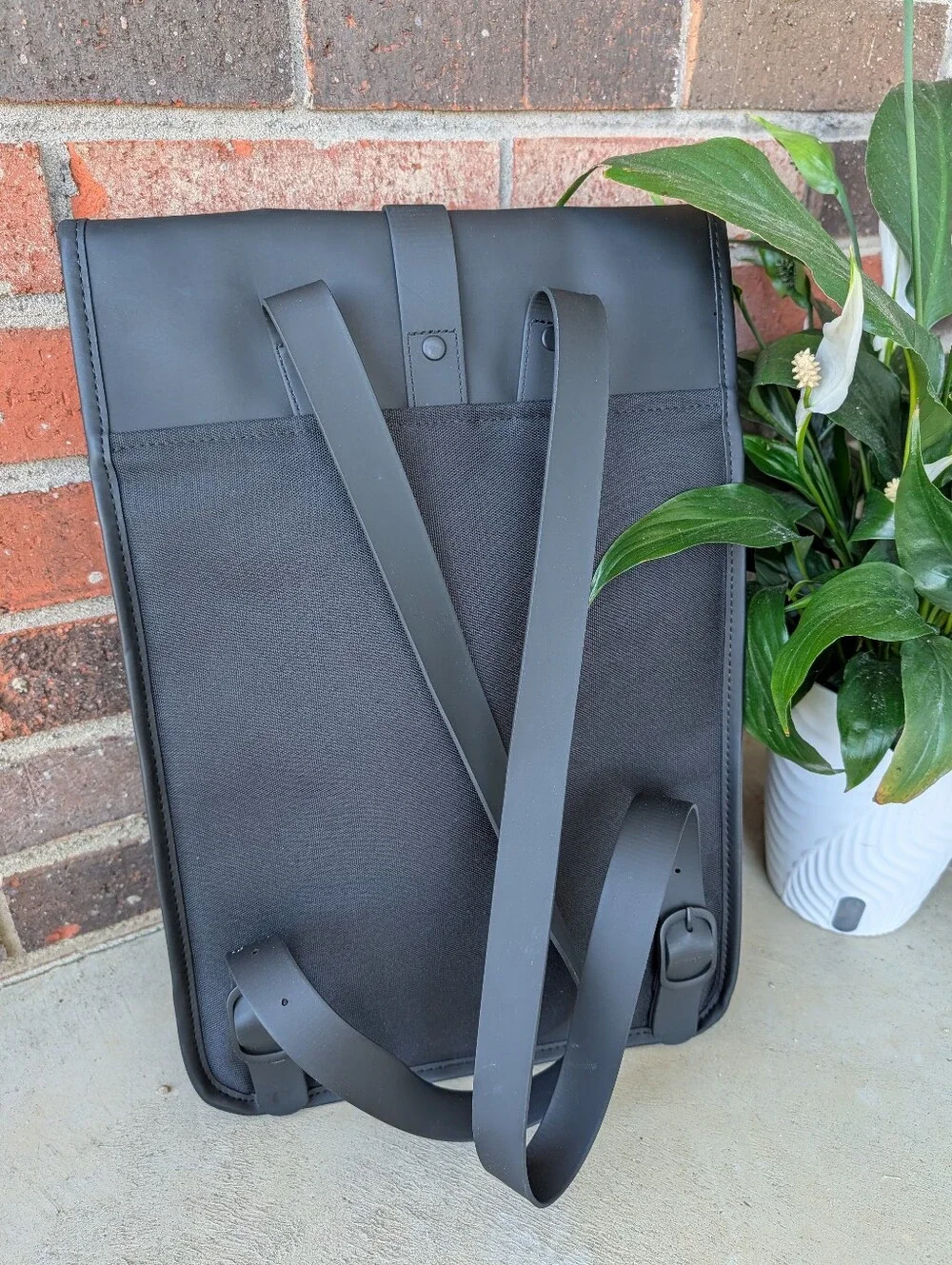 🖤EUC RAINS Backpack Unisex Rubber Silicone Waterproof Adjustable Backpack, 🖤